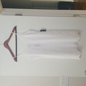 Express White Eyelet Cotton Dress